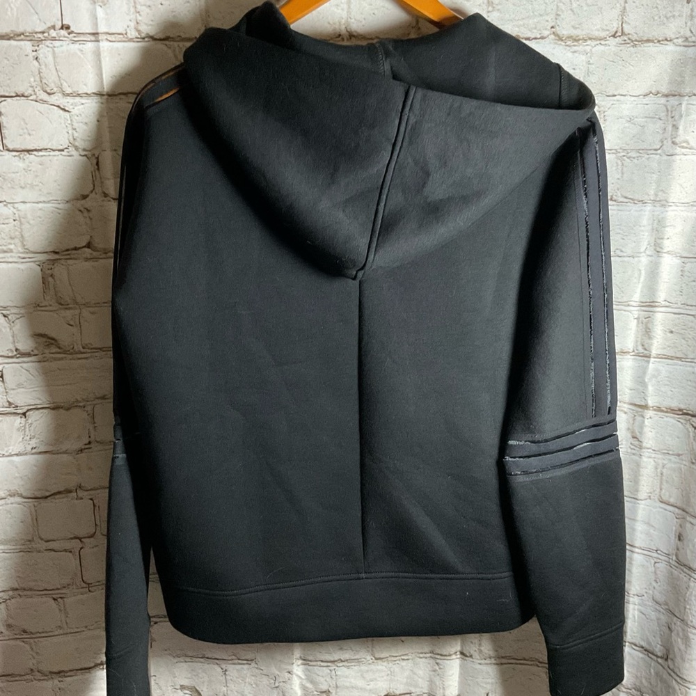 Betsey Johnson Black Hoodie Sweatshirt Hooded Gorpcore Thick Pocket - Picture 4 of 5